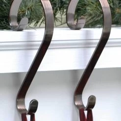 Scroll Christmas Stocking Holders By Haute Decor, 2-Pack