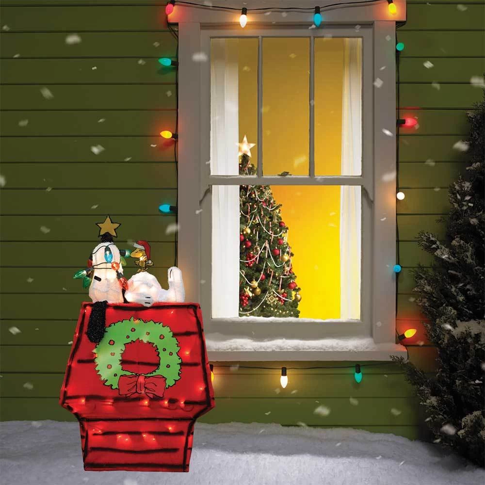 3D Lighted Snoopy On Dog House Sculpture 4 3D Lighted Snoopy On Dog House Sculpture - Image 2