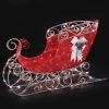 43" Crystal Splendor Red Sleigh Lighted Sculpture -Outdoor Garden Living christmas 43 crystal splendor red sleigh lighted sculpture 1