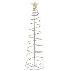 6' Spiral Lighted Christmas Trees -Outdoor Garden Living christmas 6 spiral lighted christmas trees 2