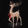 60" Crystal Splendor Buck With Bow Lighted Sculpture -Outdoor Garden Living christmas 60 crystal splendor buck with bow lighted sculpture 2