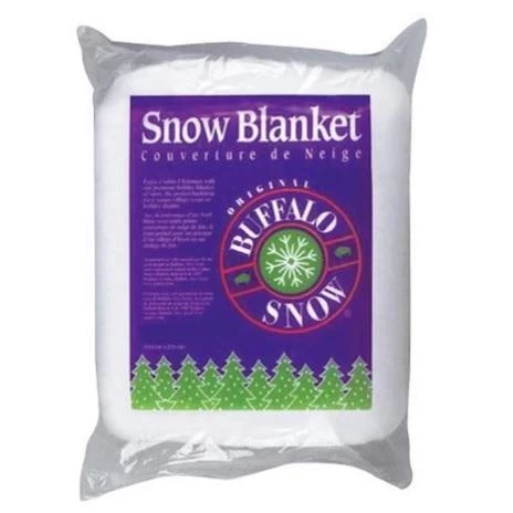 Artificial White Buffalo Snow Blanket, 45" X 99" 3 Artificial White Buffalo Snow Blanket, 45" X 99" - Image 2