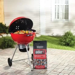 Weber Original Kettle 22" Premium Crimson Charcoal Grill -Outdoor Garden Living e93201753341e17b02830be3ccb34c94