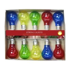 Alpine Multi-Colored LED Edison Bulb String Lights -Outdoor Garden Living f20ffd0774f824b4721374bf3bac16e1