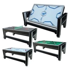 Triumph® 3-in-1 Swivel Multi-Game Table -Outdoor Garden Living game room 84 3 in 1 rotating game table 1