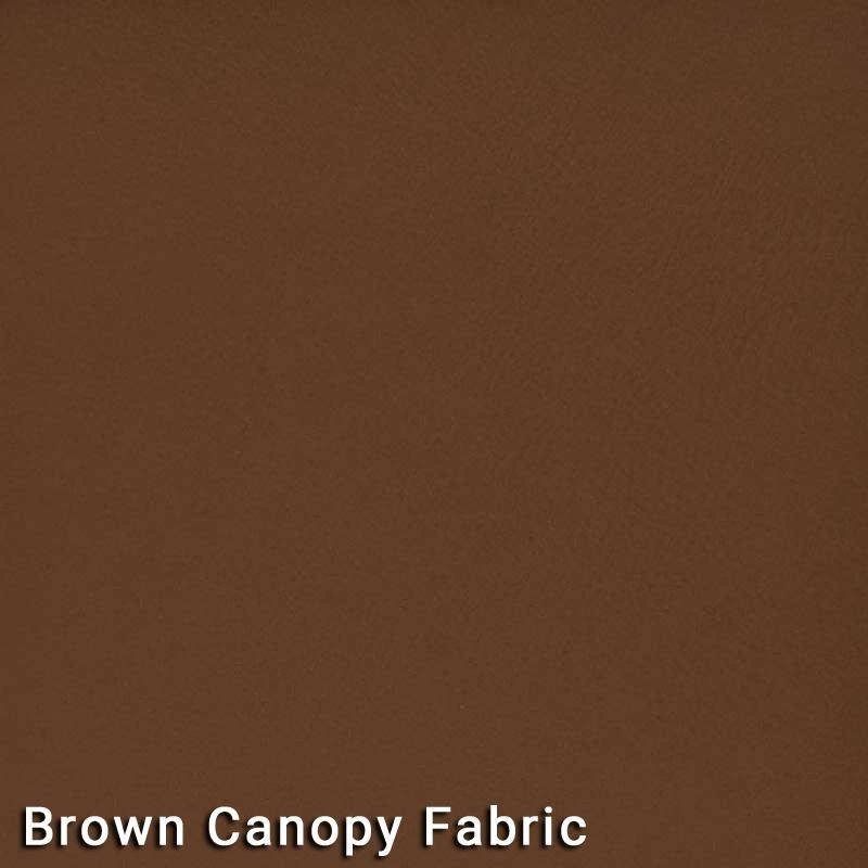 9' Market Bronze Frame Brown Canopy Umbrella 4 9' Market Bronze Frame Brown Canopy Umbrella - Image 2