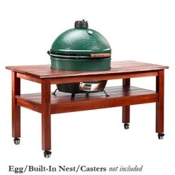 Big Green Egg Mahogany EGG Tables -Outdoor Garden Living outdoor living big green egg mahogany egg tables 1