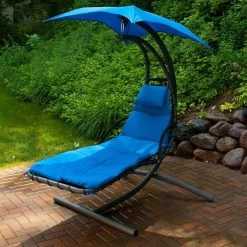 Royal Blue Cloud 9 Hanging Chaise Lounger