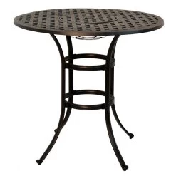 Stonegate Cushioned Bar Height Patio Set -Outdoor Garden Living outdoor living stonegate cast aluminum cushioned bar height patio set 3