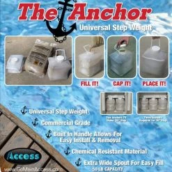 The Anchor - Universal Pool Step Weight -Outdoor Garden Living pools the anchor universal above ground pool step weight 2