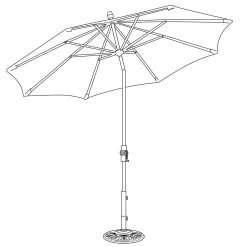 9' Auto Tilt Market Black Frame Hampton Stripe Canopy Umbrella Thin Pole 9 9' Auto Tilt Market Black Frame Hampton Stripe Canopy Umbrella Thin Pole -Outdoor Garden Living um8109Line 6ec4d753 e125 4da9 92d5 ffc45d2481a7